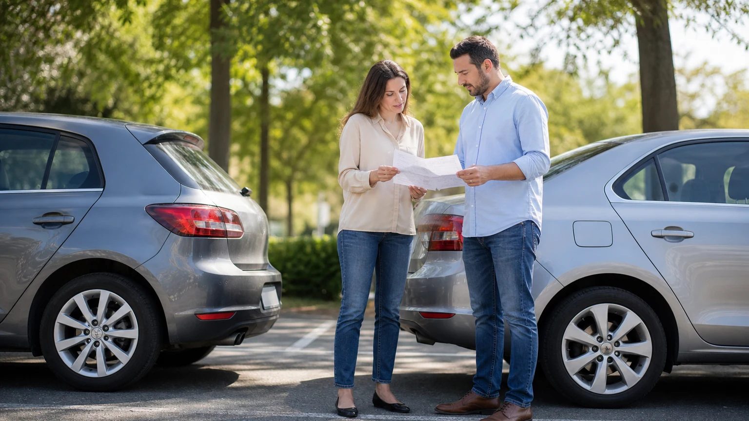 Déclarer un sinistre véhicule avec les bons documents : checklist pratique — constat parking