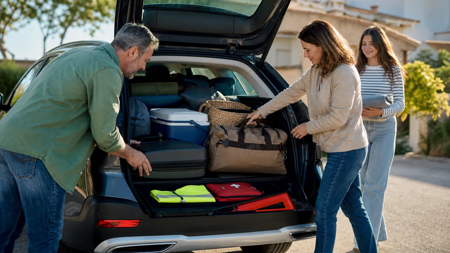 Préparer une voiture avant un long trajet : checklist pratique et rapide — chargement coffre