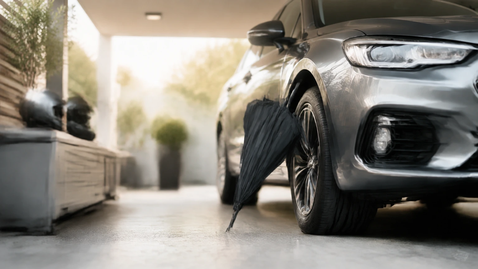 Voiture protégée sous abri pour illustrer l’assurance véhicule